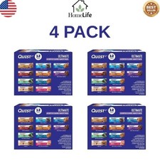 4 X Quest Ultimate Protein Bars Variety Pack 48 Snack Lot -Best By: 2026-02-05