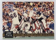 1991 Pro Set 1990 Replay Buffalo Bills John Elway Bobby Humphrey #326 HOF 14dq