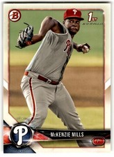 McKenzie Mills 2018 Bowman Prospects #BP87 Philadelphia Phillies