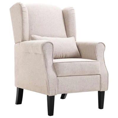 Fauteuil Gris Foncé Tissu Chaise Siège de Salon Chambre Bureau Maison vidaXL - Photo 1/2