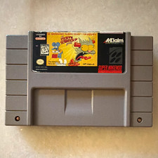 Acclaim The Itchy & Scratchy Game Nintendo SNES Cartridge Only Tested Authentic