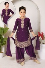 Indian Girls Eid Party Wear Kids Farshi Salwar Kameez New Style Bollywood Dress