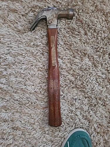 Vintage Craftsman 16 OZ 13.5" Framing Hammer Wooden Handle USA RARE 38041-16oz-M - Picture 2 of 7