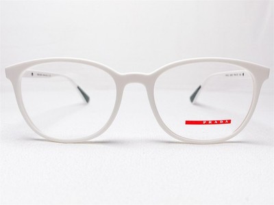 NEW Prada VPS07L TWK-1O1 Mens Eyeglasses Frames White Rubber Rectangle 55/18