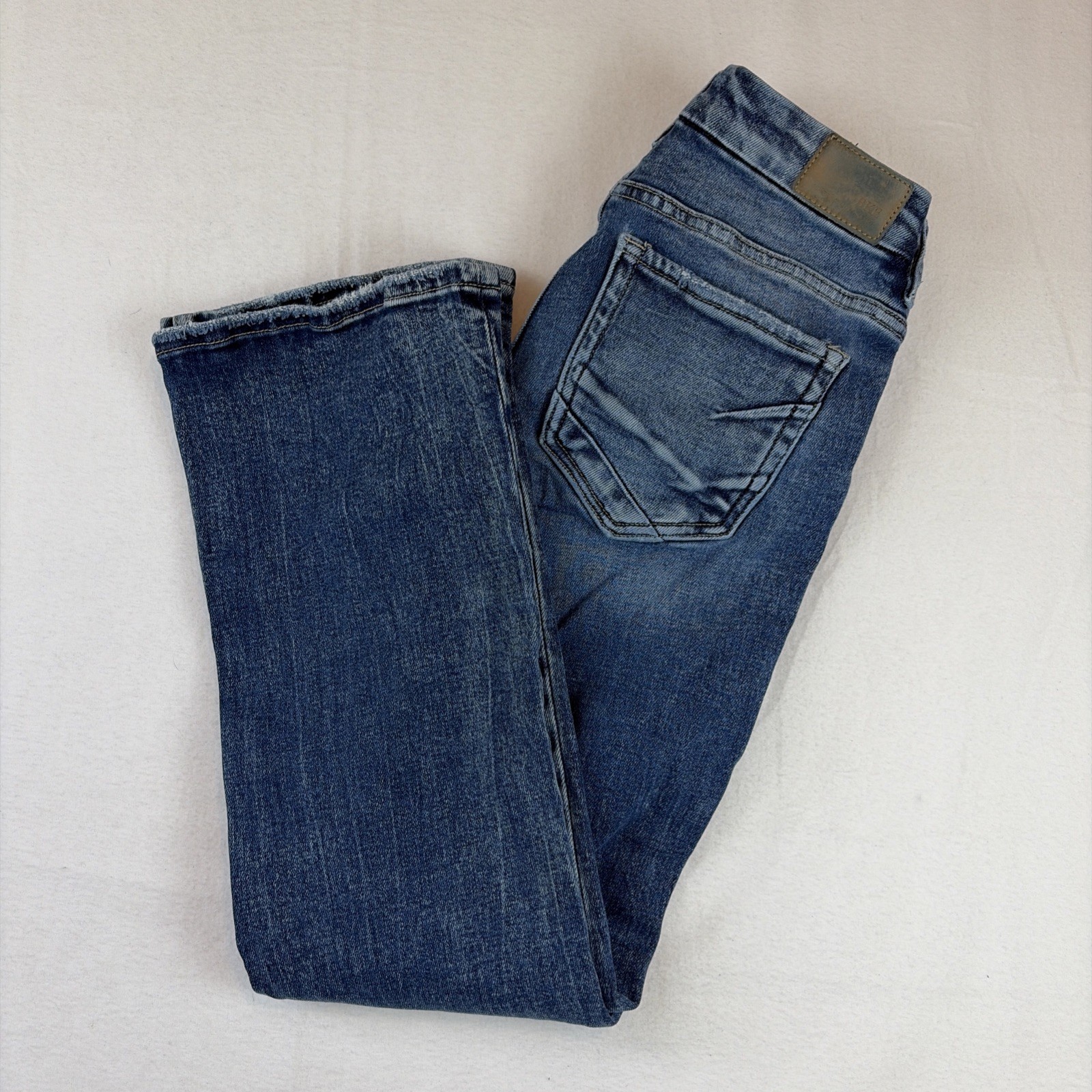 BKE Payton Universal Fit Mid-Rise  Boot Cut Blue Jeans Womens Size 26x29.5