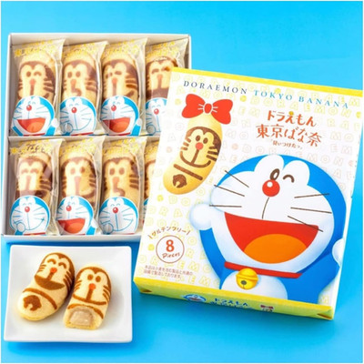 Doraemon Tokyo Banana  Mii-tsuketa  8 Pieces   Made in JAPAN - Tokyo Sakura Mall