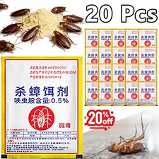 20PCS/Pack Cockroach Bait Roach Killer Powerful Roach Repellent Bait Trap Hot
