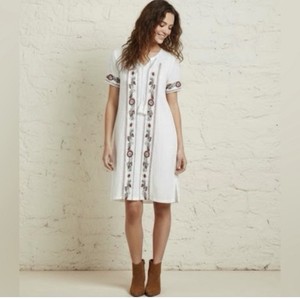 orange creek white embroidered dress orange creek | Dresses | Orange Creek Dress Size Ml White Boho Embroidered Midi Lined Rayon
