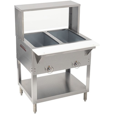 #ad Kratos 28W 191 Stationary Two Pan Open Well Electric Steam Table with $599.00