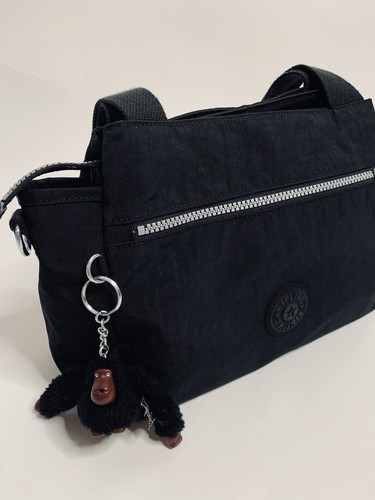 KIPLING Black Crinkle Nylon Fanny Pack Crossbody Waist Belt Bag Large - Picture 5 of 15