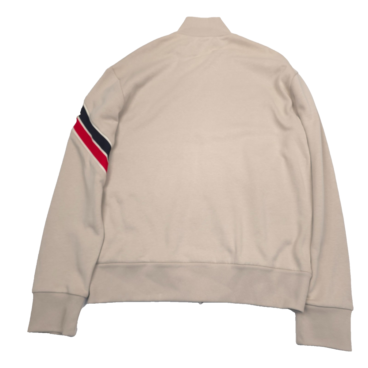 $985 Moncler Natural Full Zip Maglia Aperta Sweatshirt Jacket Mens