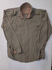 First Lite Shirt Mens Med Green Ranger Snap Stretch Long Sleeve Hunting Outdoor