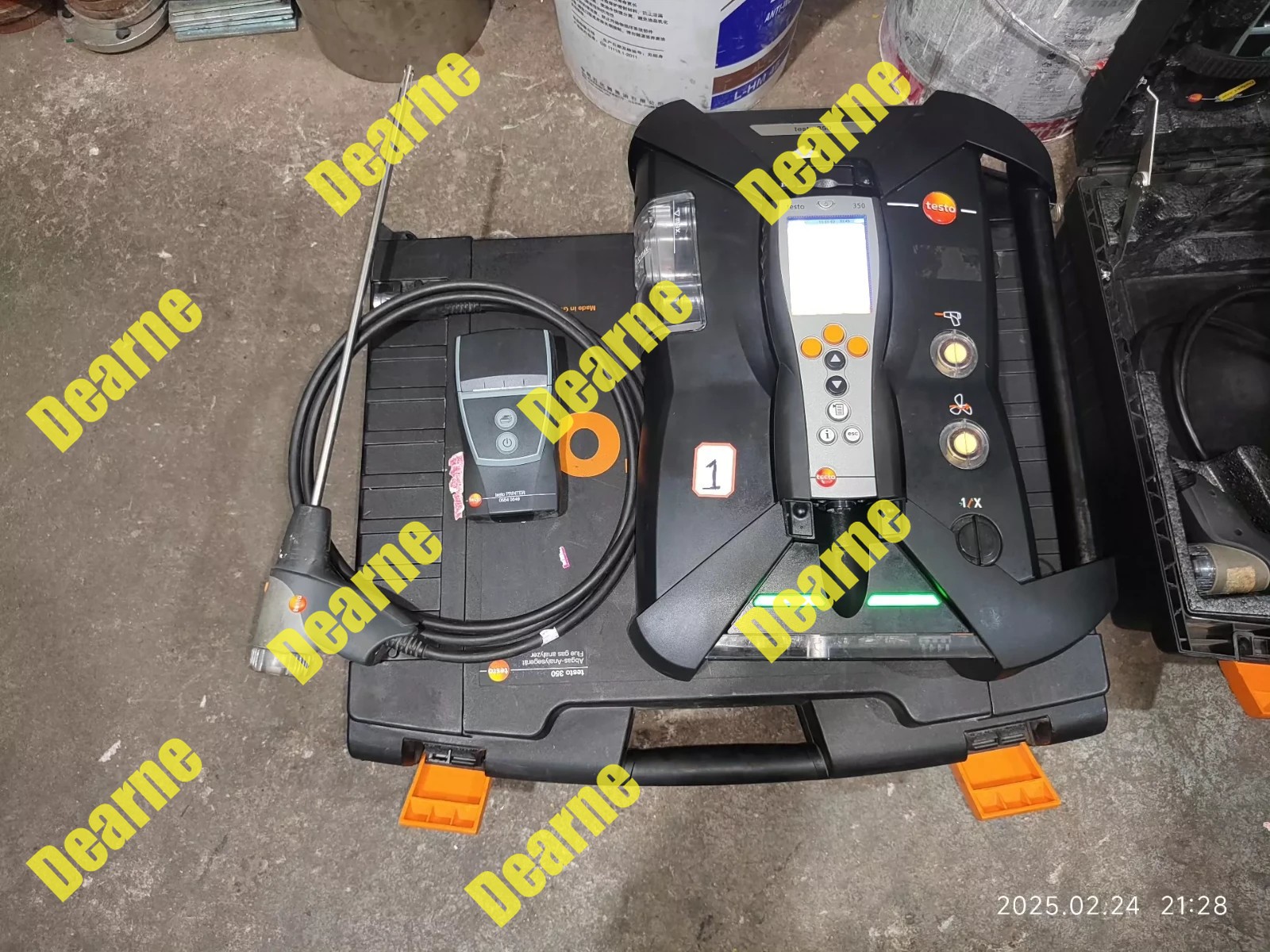 1PCSUsedTesto350GasAnalyzerWithSnifferWandAndBase