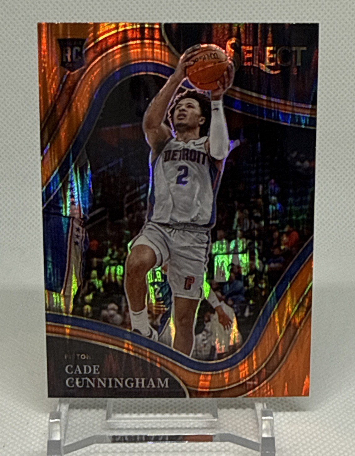 2021-22 Panini Select - Courtside Cade Cunningham #288 Orange Flash Prizm (RC)