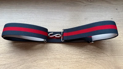 BELTS AND THINGS Elasticated Snake Belt Navy Red 35mm Adult Boys Mens Girls xl xxl xxxl V16