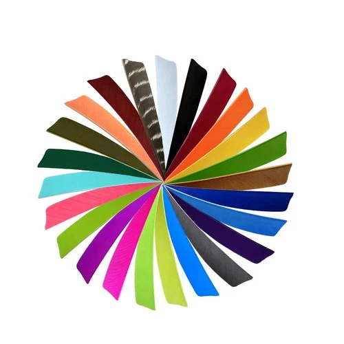 50PCS 4" Shield Cut Fletches Arrow Feathers Turkey Feather Right/Left accessory