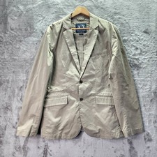 ARMANI EXCHANGE Men's Khaki Cotton Twill Blazer Jacket XL 2 Button Casual