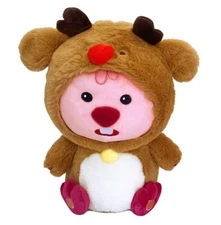 루피 Zanmang Loopy Christmas Rudolph Plush Doll Toys Character Doll 20cm Ages 8+