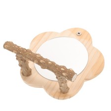 Bird Play Stand Household Parrot Perch Natural Wood for Parakeet Cage