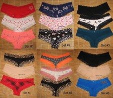 Victoria's Secret Pink Panties Low Rise Cheekster Cheeky Large You Choose Set