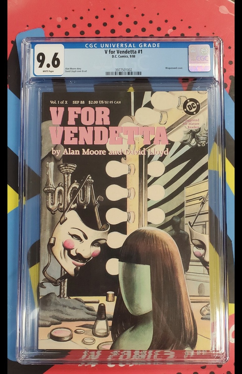 V FOR VENDETTA #1 CGC 9.6 NM/M W/P 1988 DC COMICS WRAPAROUND COVER