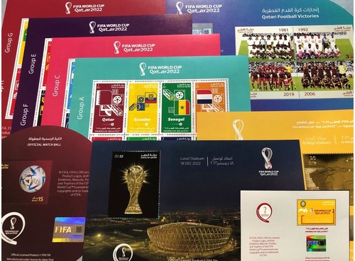 FIFA FOOTBALL WORLD CUP Qatar2022 -9 MOST UPDATED STAMP SHEETS GREAT LOT ALL MNH - Picture 2 of 9
