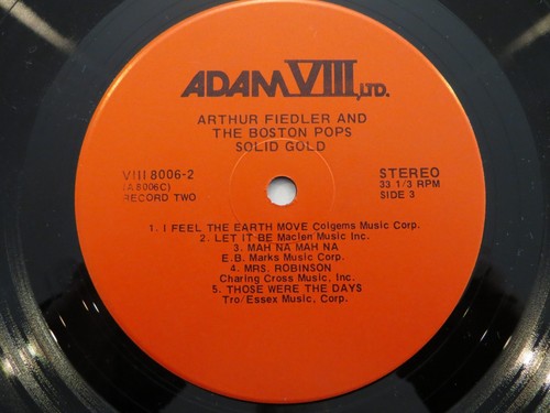 Arthur Fiedler & The Boston Pops - Solid Gold - 1973 - Vinyl 4xLP VG+/VG+ - Picture 6 of 12