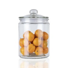 ORNAMI Biscuit Glass Storage Kitchen Jar with Airtight Lid