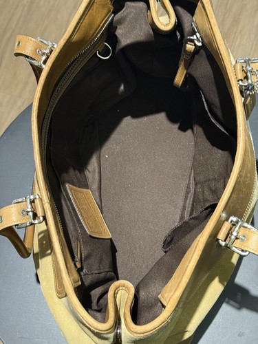 Vintage Suede & Leather Coach tote bag. - Picture 9 of 13