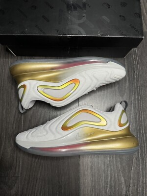 Nike Air Max 720 White Yellow Gradient CI3870-100 Herren UK 7,5