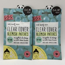 Lot Of 2- Oh K Clear Cover Blemish Patches Night/Day Tea Tree X18
