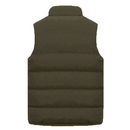 Men Fashion Zip Up Warmer Gilet Waistcoat Winter Warm Puffer Quilted Vest Jacket - Picture 7 of 15