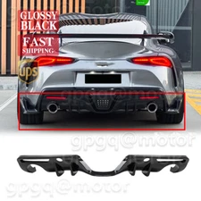 For GR Supra A90 A91 MK5 19-24 AG Style Gloss Black Rear Bumper Diffuser Spoiler