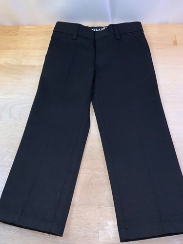 New Boy's French Toast School Approved Relaxed Pants Sz 4 in Black* - Picture 3 of 3