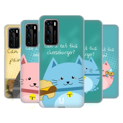 HEAD CASE DESIGNS CURIOUS CATS SOFT GEL CASE FOR HUAWEI PHONES 4