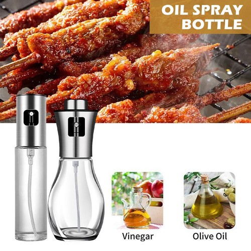 100/200ML Olive Oil Sprayer Dispenser Glass Oil Vinegar Spray Bottle Oil Pot ^ψ - Afbeelding 1 van 24