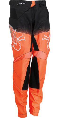 Moose Racing Agroid Youth MX Offroad Pants Teal/Orange - Picture 1 of 2