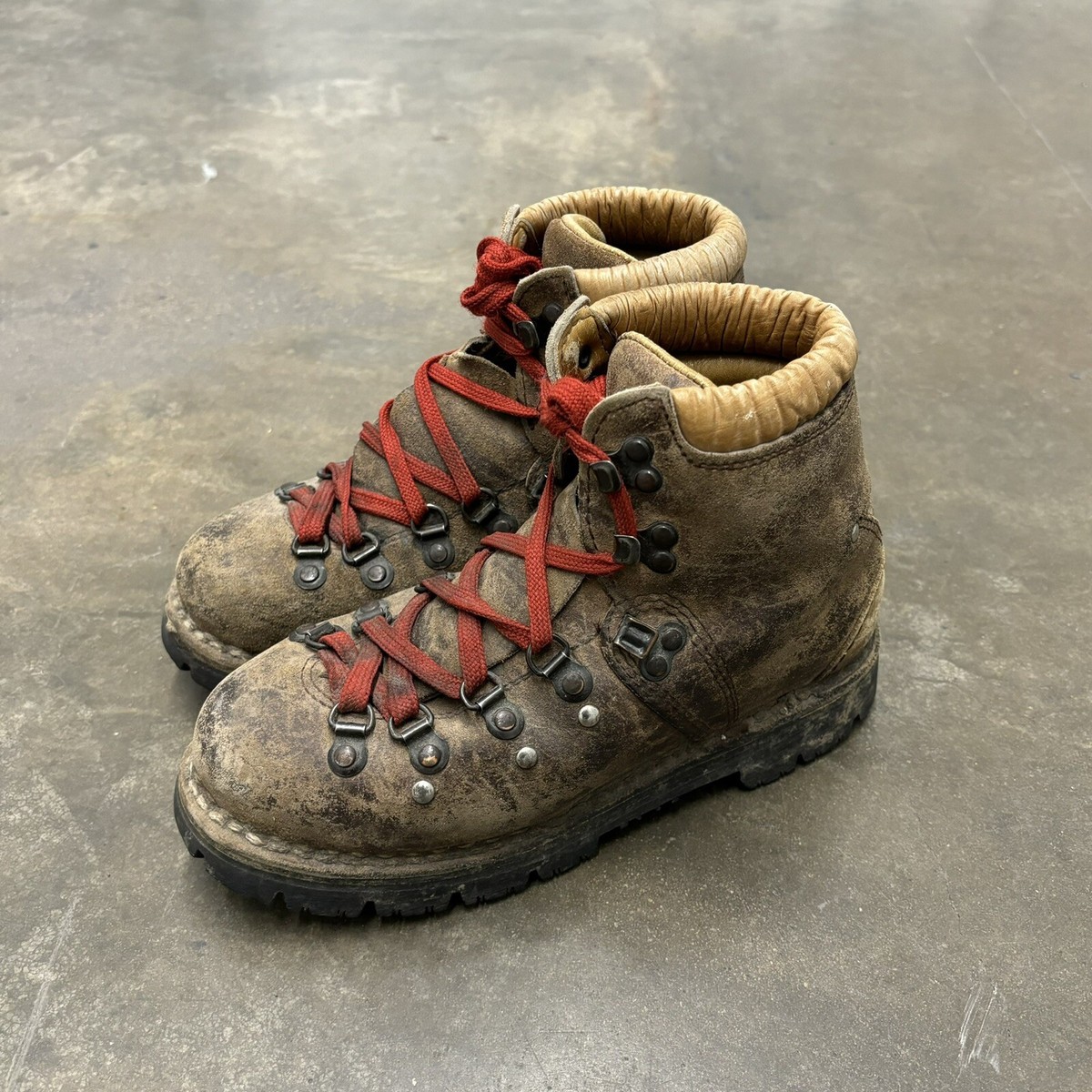 Vintage Spanish Leather‎ Hiking Boots 9D Brown Mountaineering Gorpcore Heritage 90s Goretex leather hiking boots. Wmns 7 – Vintage Sponsor main image 3