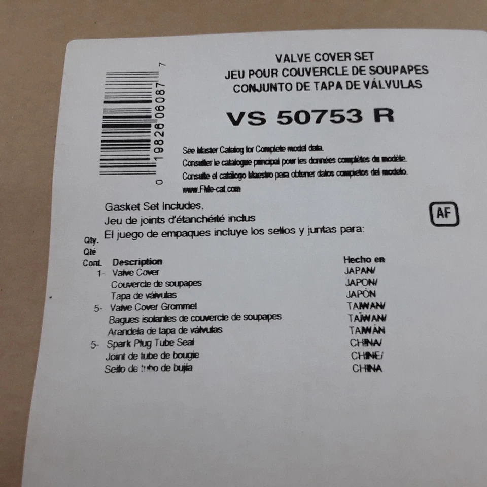 Juego de juntas de cubierta de válvula de motor Fel-Pro VS 50753 R para Acura TL Vigor (1992-1998) Foto 4 de 4