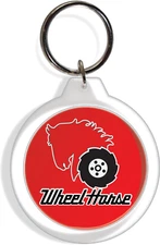 Wheel Horse Garden Farm Tractor Logo Keychain Keyring yard lawn mower Part