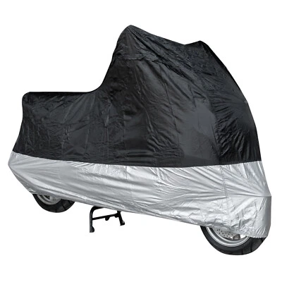A-PRO Telo Copri Moto Scooter Naked Impermeabile PVC Universale Argento Nero XL