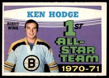 1971-72 O-PEE-CHEE KEN HODGE MINT+ BOSTON BRUINS #254 PD