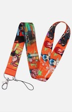 Chainsaw Man Manga Characters Themed Orange Lanyard