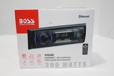 BOSS Audio Systems 616UAB Multimedia Car Stereo - Single Din LCD Bluetooth Radio
