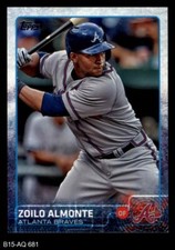 2015 Topps #681 Zoilo Almonte Braves 8 - NM/MT
