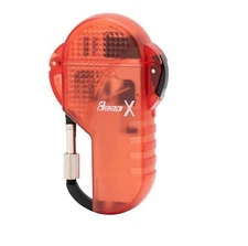 NEW Windmill Turbo Lighter Red Clear BEEPX with Waterproof Fast shipping Japan