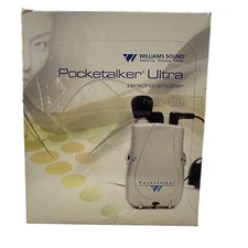 Williams Sound PockeTalker Ultra PKT D1 Personal Amplifier With Accessories NOS