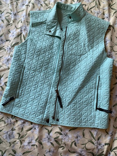 Weekend Max Mara Womens Vest Teal Zip 