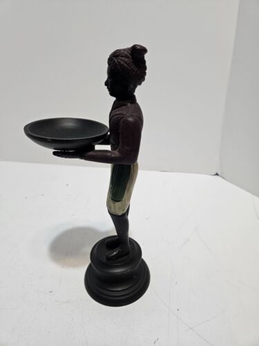 Blackamoor Figure holding bowl Nubian Figure - Picture 2 of 7