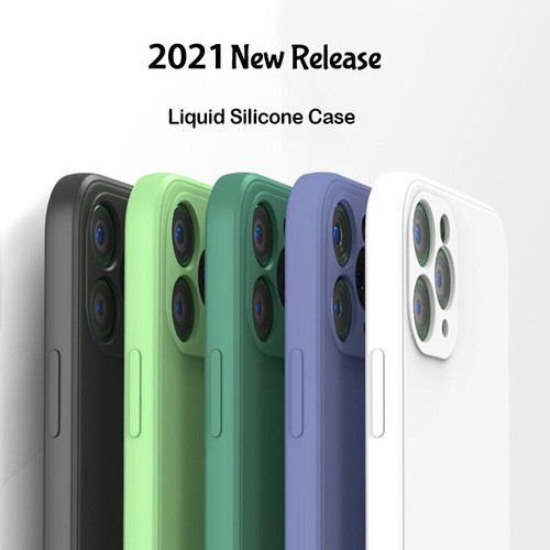 For iPhone 12 11 Pro Max XS Max XR Liquid Silicone Clear Case Camera Lens Cover - Picture 2 of 27